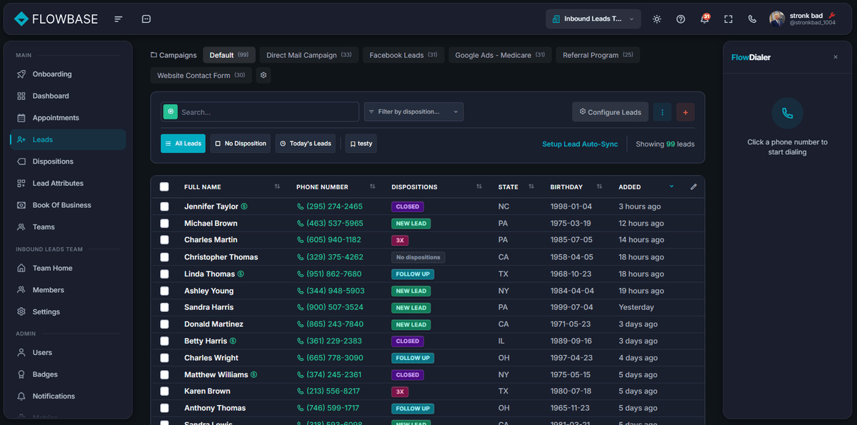 Flowbase Auto-Dialer
